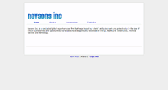 Desktop Screenshot of navsonstech.com